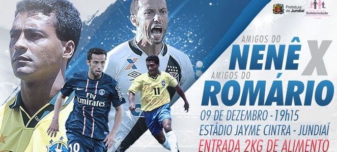 Jogo beneficente de Nenê irá reunir grandes astros no dia 9